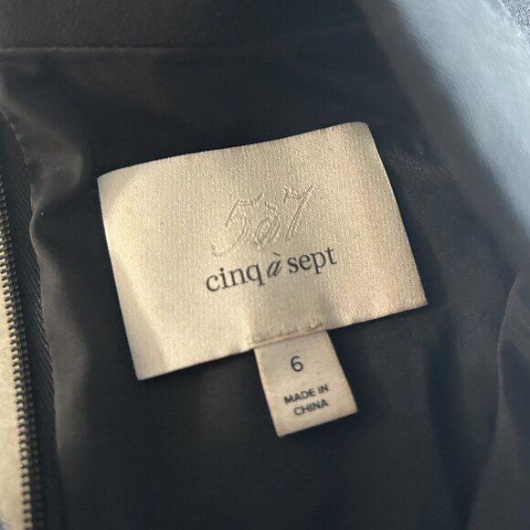 Cinq à Sept Ava Mock-Neck Crepe Grommet Dress ASO Isabelle Lightwood - Picture 8 of 12